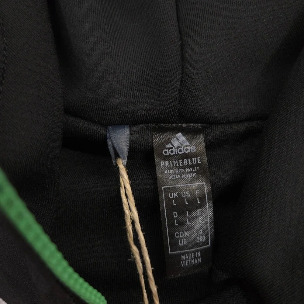 Adidas Hoodie Mens L Black White Splatter Cold RDY Half Zip Pullover‎ Golf Sport